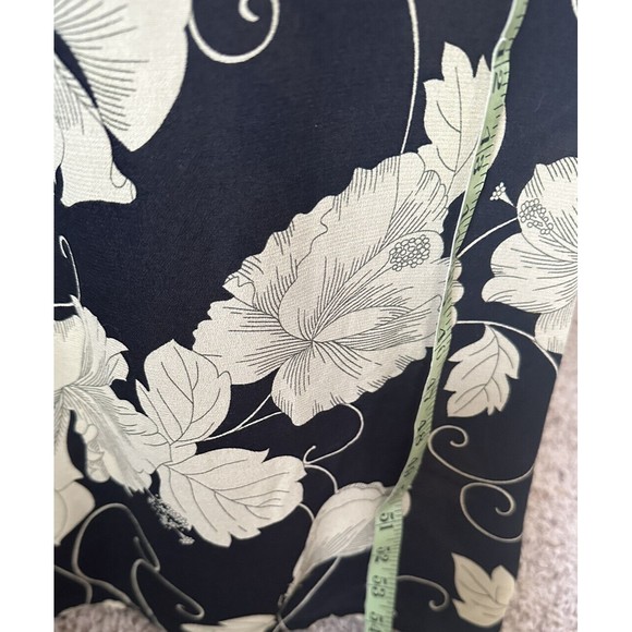 Tommy Bahama Black and Yellow Floral Maxi Dress Woman Size 8 - Picture 9 of 11